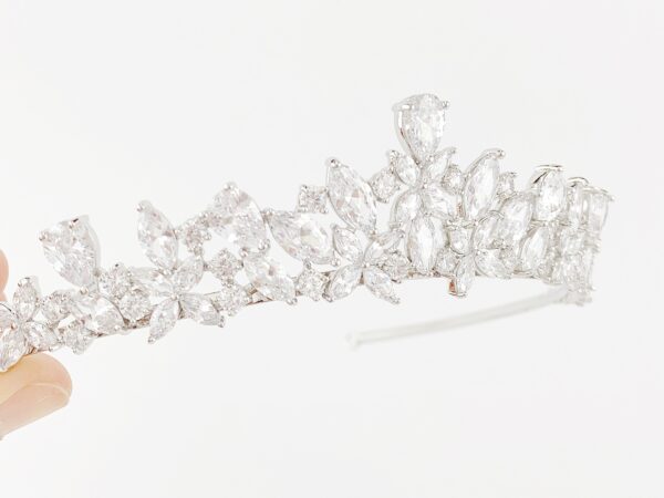 Crystal Wedding Tiara for Bride, Crystal Tiara Crown, Gift for Bride to Be - Image 4