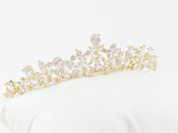 Crystal Wedding Tiara for Bride, Crystal Tiara Crown, Gift for Bride to Be - Image 5