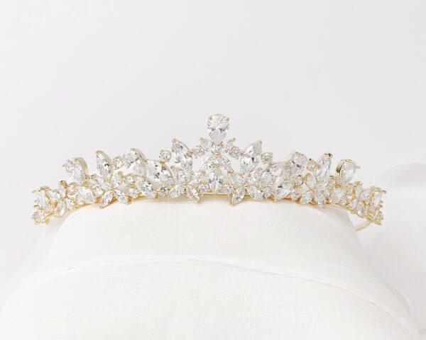 Crystal Tiara Crown, Crystal Wedding Tiara for Bride, Gift For Bride to Be - Image 3