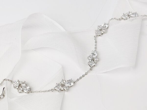 Chic Crystal Wedding Bracelet, Bridal Jewelry - Image 4