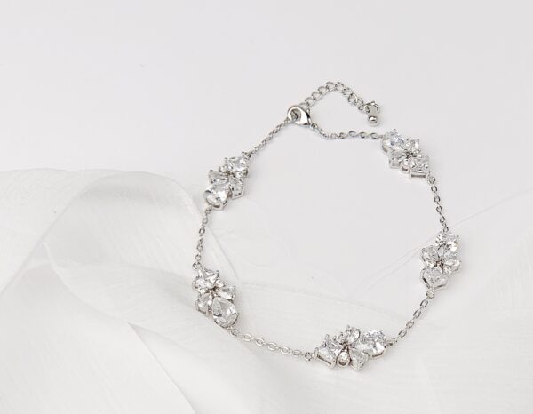 Chic Crystal Wedding Bracelet, Bridal Jewelry