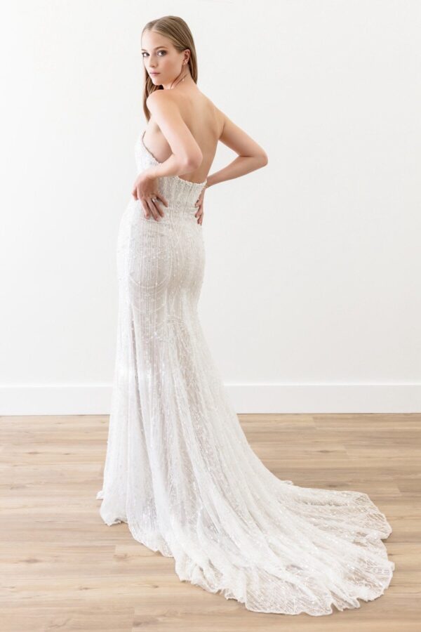 Beaded Wedding Dress, Modern Wedding Dress, Mermaid Wedding Dresses, Unique Wedding Dress, Wedding Gown - Image 2